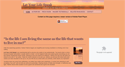 Desktop Screenshot of letyourlifespeak.com